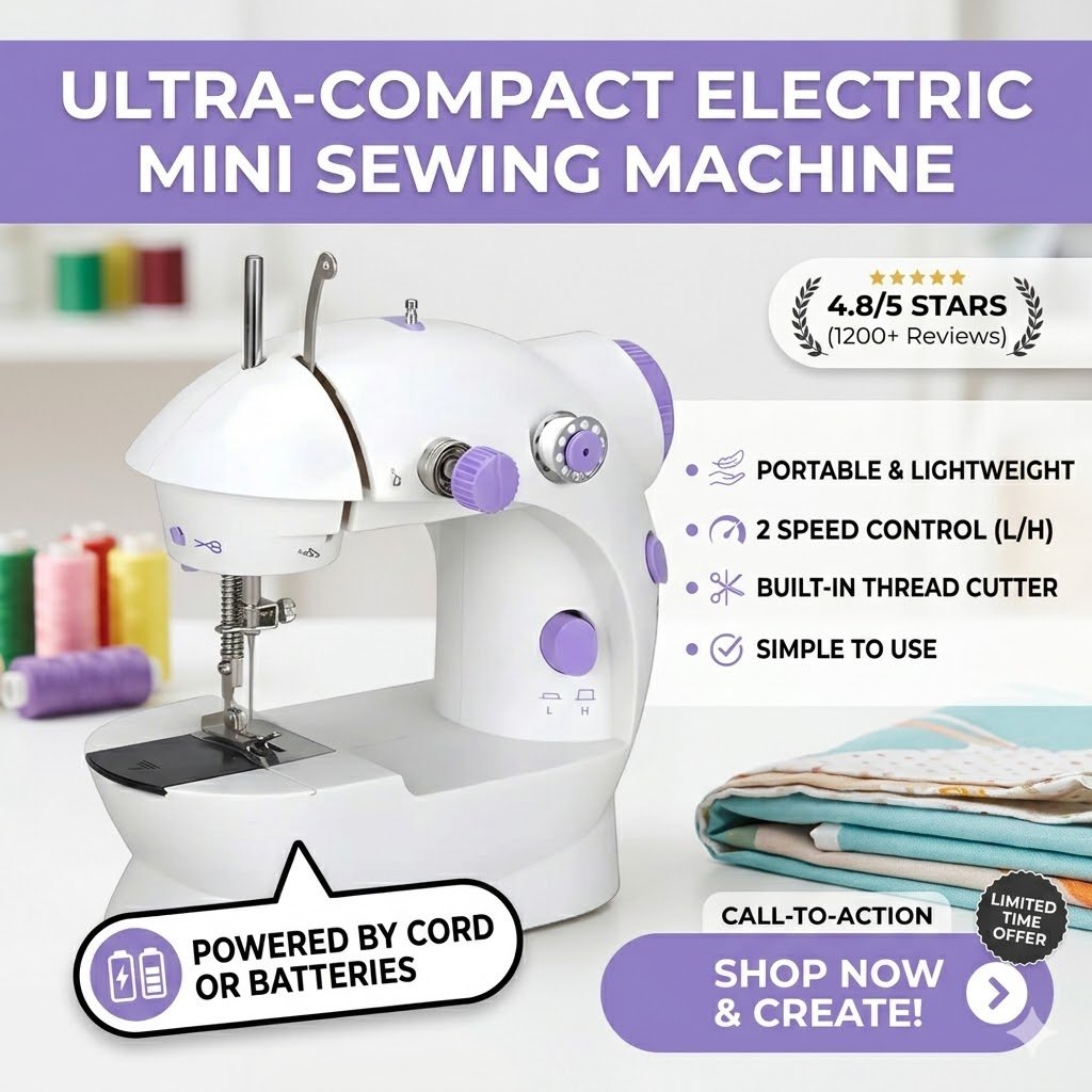 ULTEA COMPACT ELECTRIC MINI SEWING MACHINE